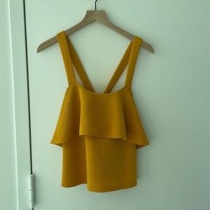 Madewell // Texture & Thread Tiered Ruffle Tank Top